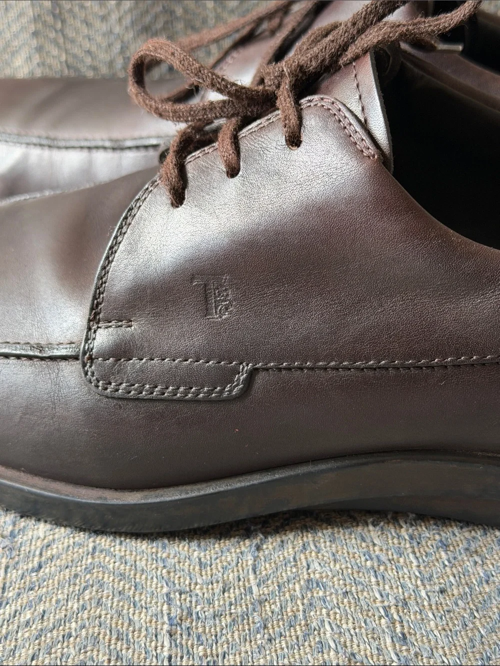 Tod’s Men’s Brown Leather 'Allaciato Quinn' Shoes 10